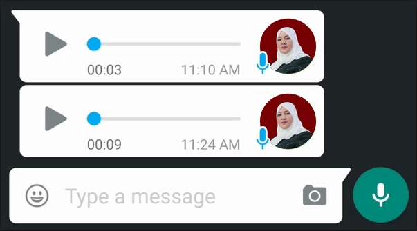 whatsapp audio