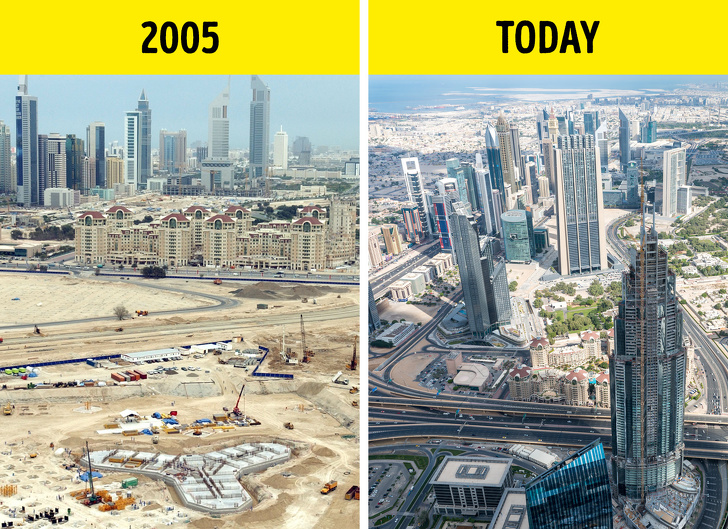 مدينة دبي قبل و بعد